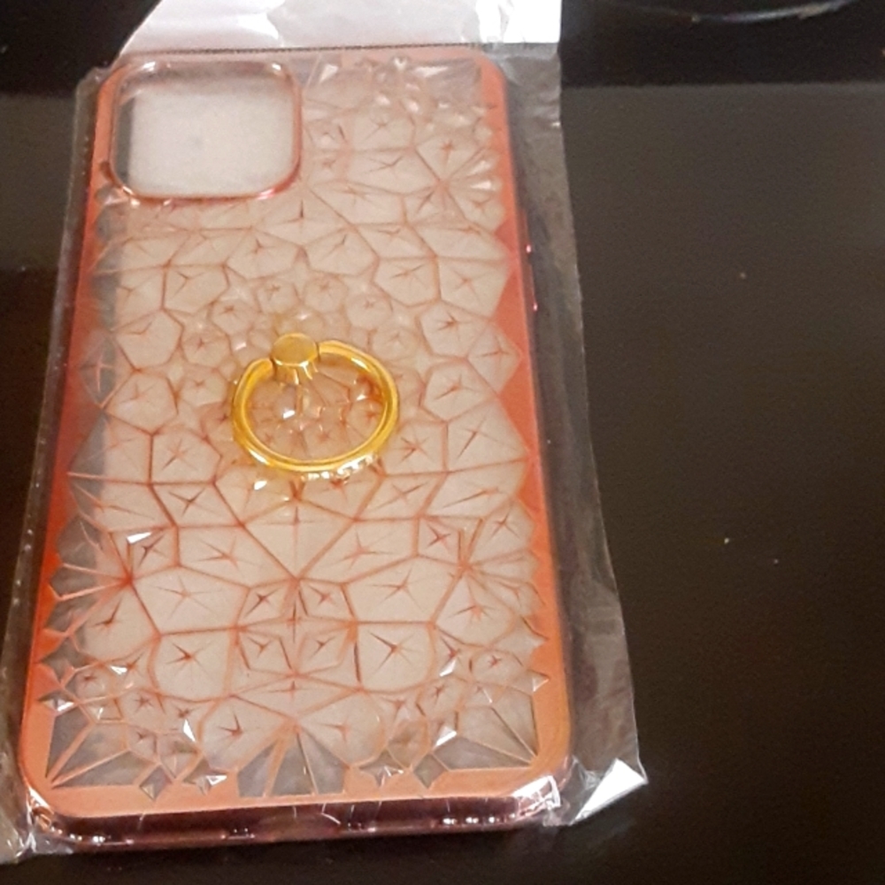 Clear and Light Pink iPhone 12 pro max phone case